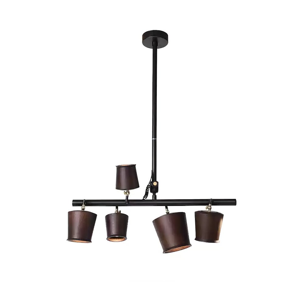 Chunhua Chandelier 5 heads L 27.6 x H 39.4’’ / Walnut Color / Model A Chandelier