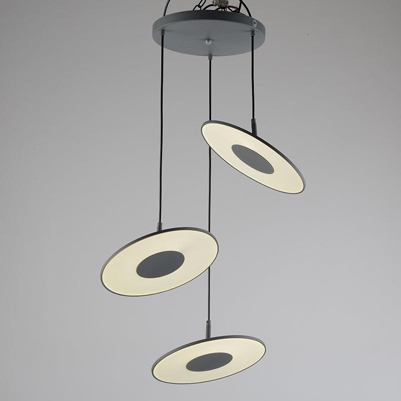Circa Pendant Lamp 3 heads Dia 26.4″ x H 59″ / Dia 67cm x H 150cm / Grey / Warm White Pendant light