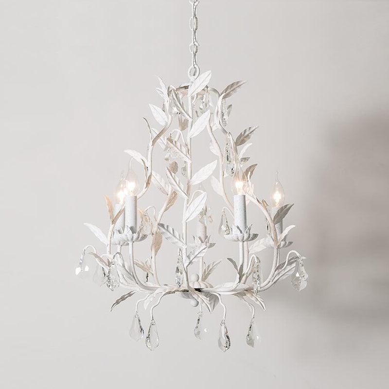 Circeo Chandelier Φ 17.7″ x H 25.6″ / Dia 45cm x H 65cm / White Chandelier