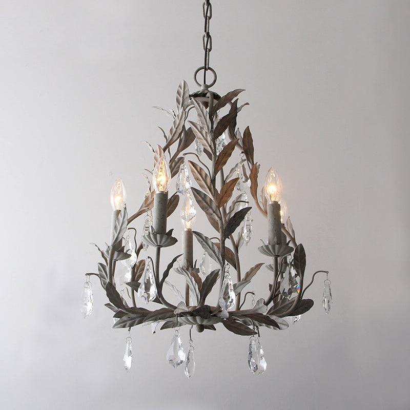 Circeo Chandelier Φ 17.7″ x H 25.6″ / Dia 45cm x H 65cm / Old Gray Chandelier