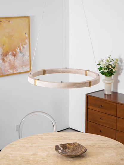 Circle Travertine Pendant Lamp 1001 pendant Lamp
