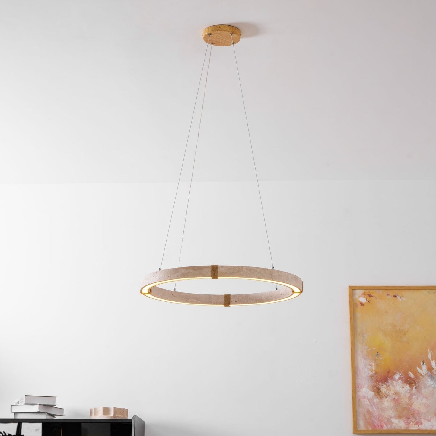 Circle Travertine Pendant Lamp 1001 pendant Lamp