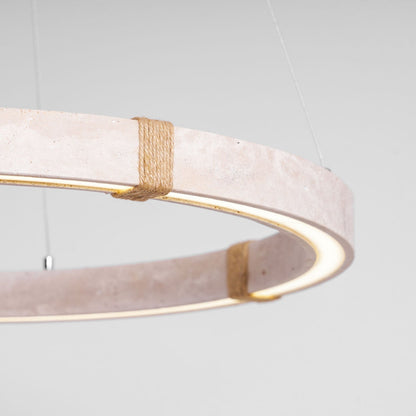 Circle Travertine Pendant Lamp 1001 pendant Lamp