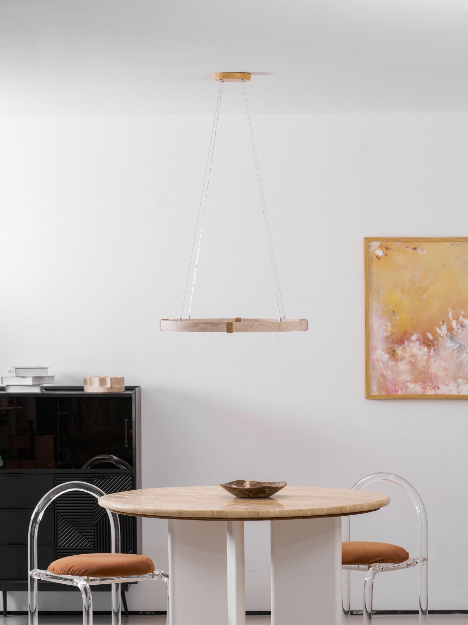 Circle Travertine Pendant Lamp 1001 pendant Lamp
