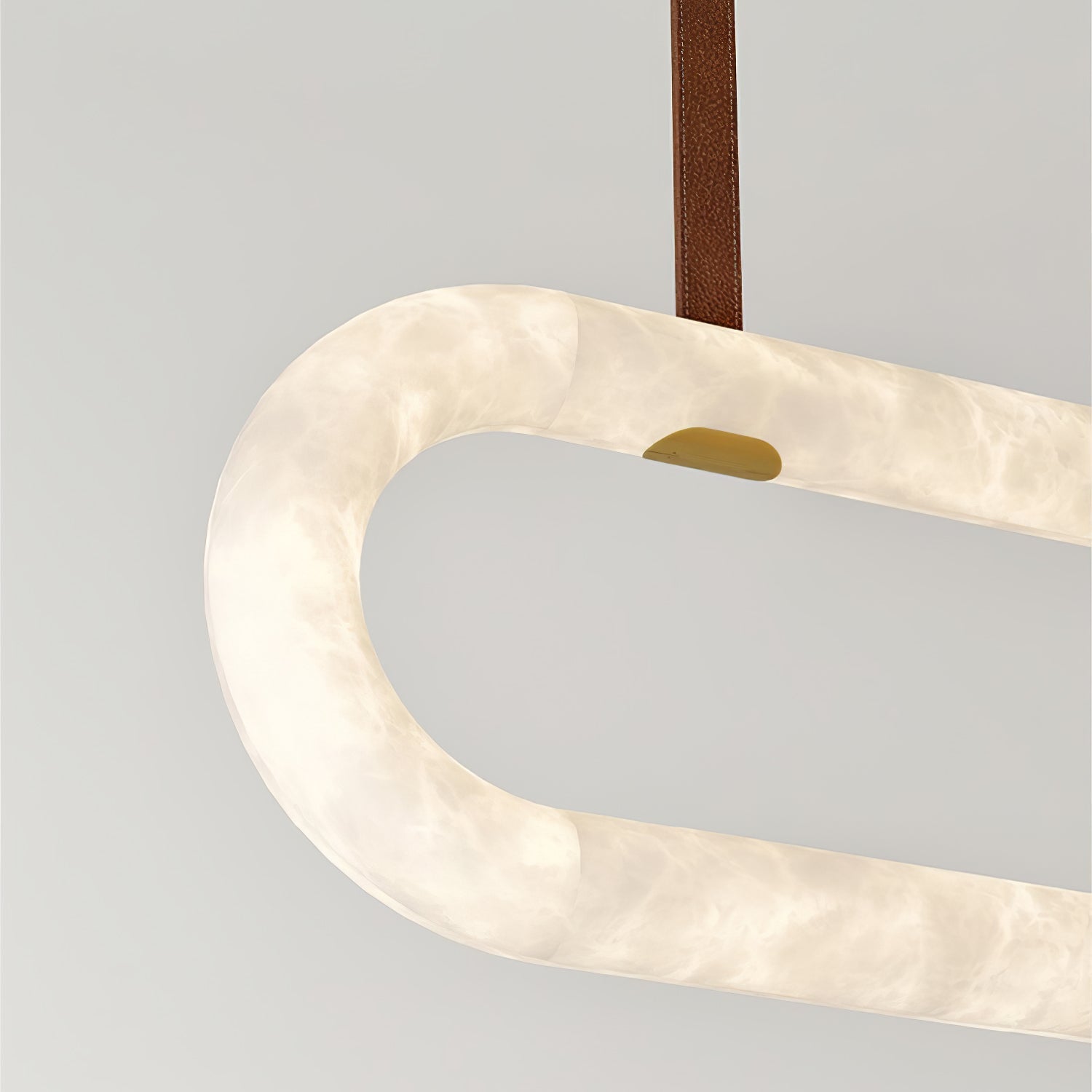 Circle Alabaster Chandelier Chandelier
