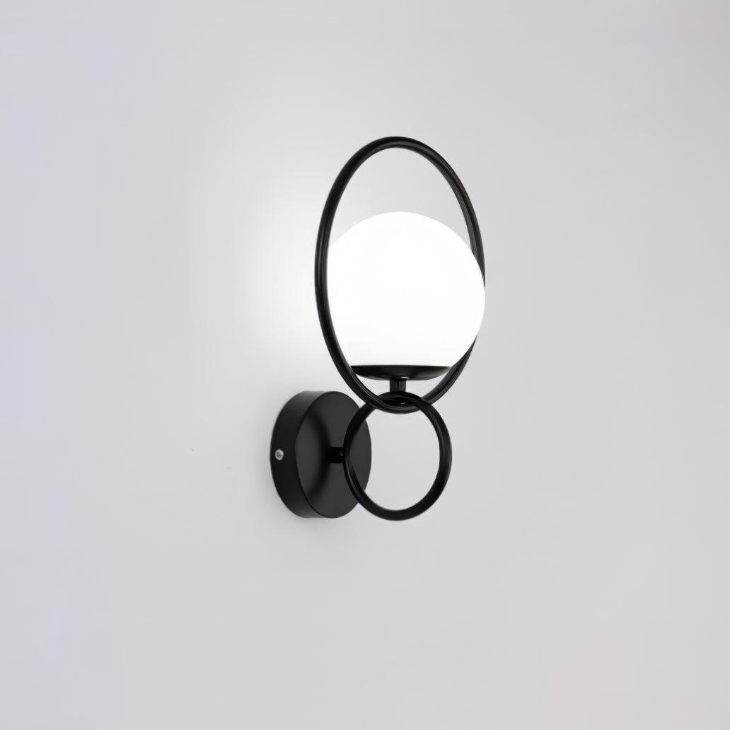 Circle Global Wall Lamp Dia 9.1″ x H 13.8″ / Dia 23cm x H 35cm / Black Wall lamp
