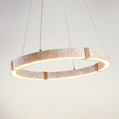 Circle Travertine Pendant Lamp 1001 pendant Lamp