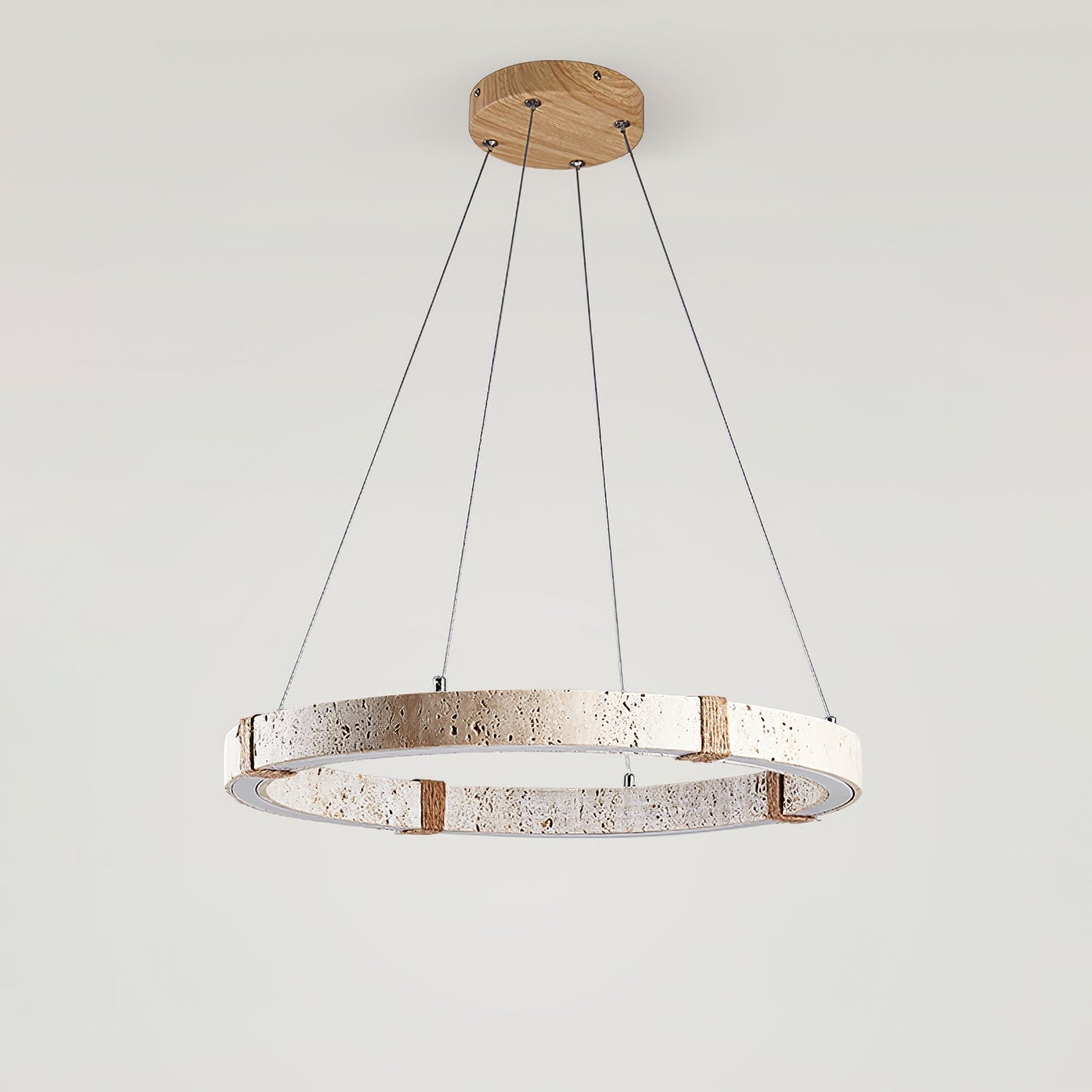 Circle Travertine Pendant Lamp ? 15.7″ x H 1.9″ / Yellow Travertine / Warm Light 1001 pendant Lamp