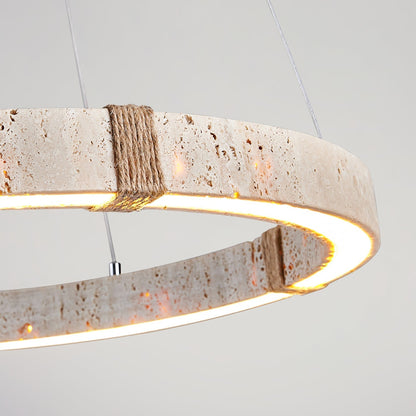 Circle Travertine Pendant Lamp 1001 pendant Lamp