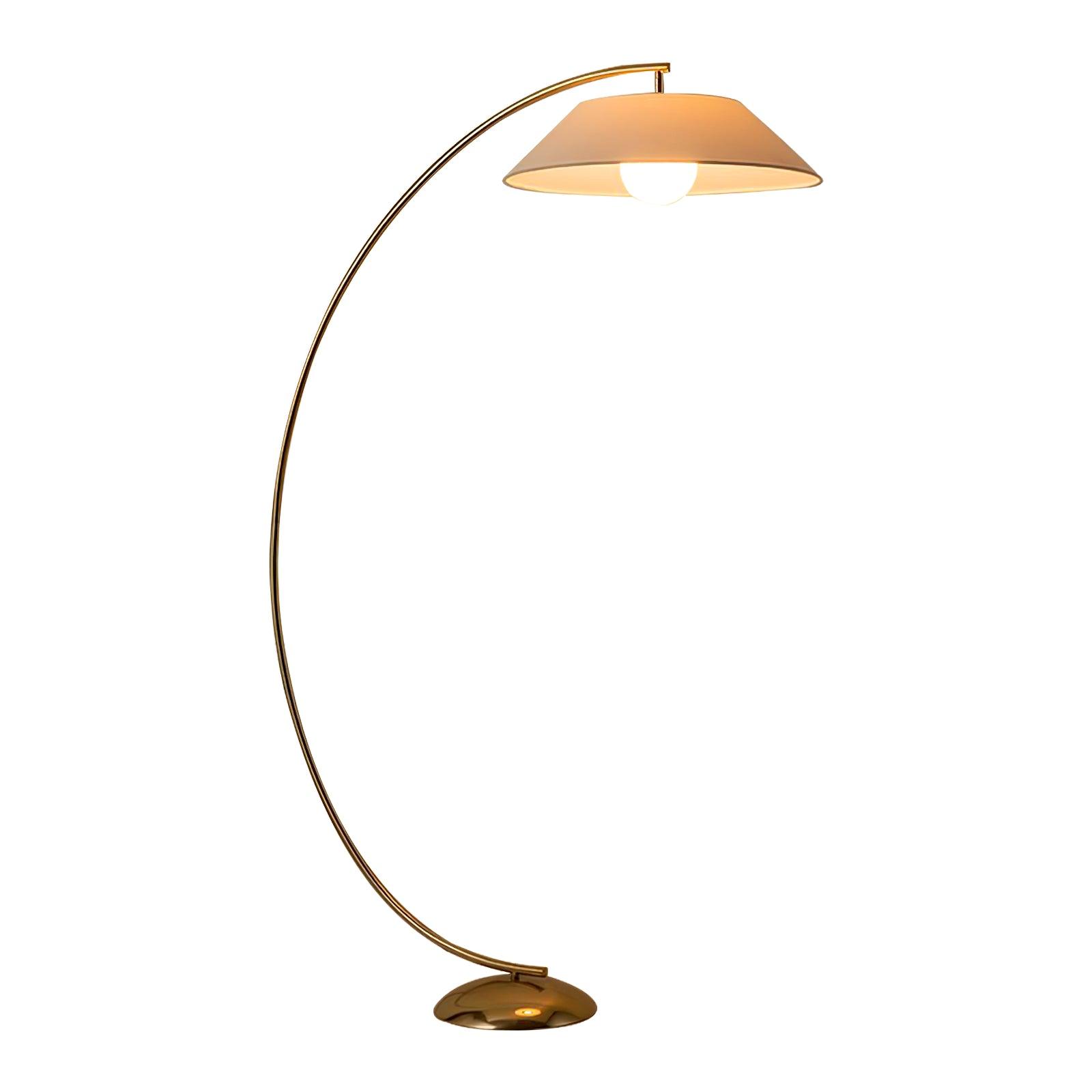 Circo Floor Lamp ? 34.4″ x H 61″ / Dia 87.5cm x H 155cm / Gold + White / US plug Floor lamp