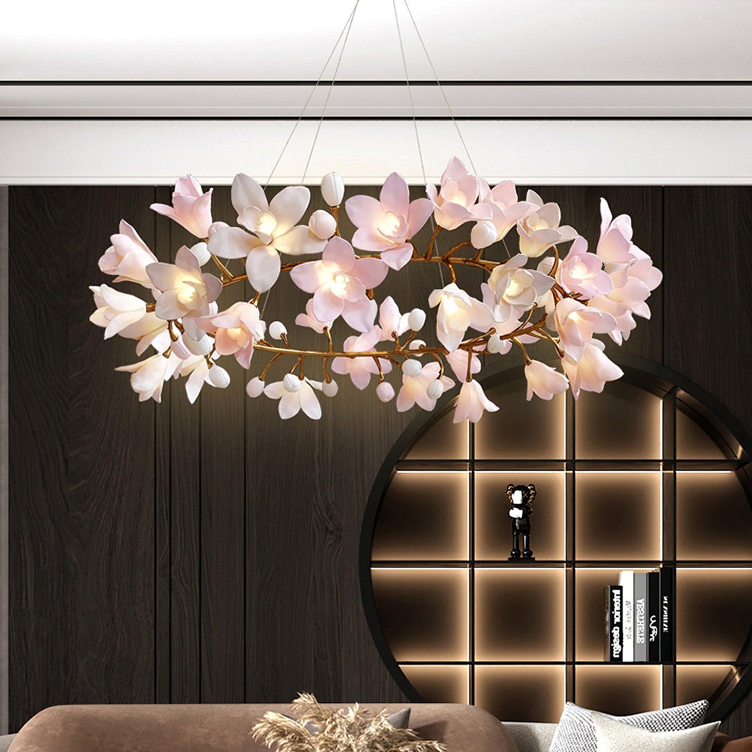 Circular Blossom Chandelier Chandelier