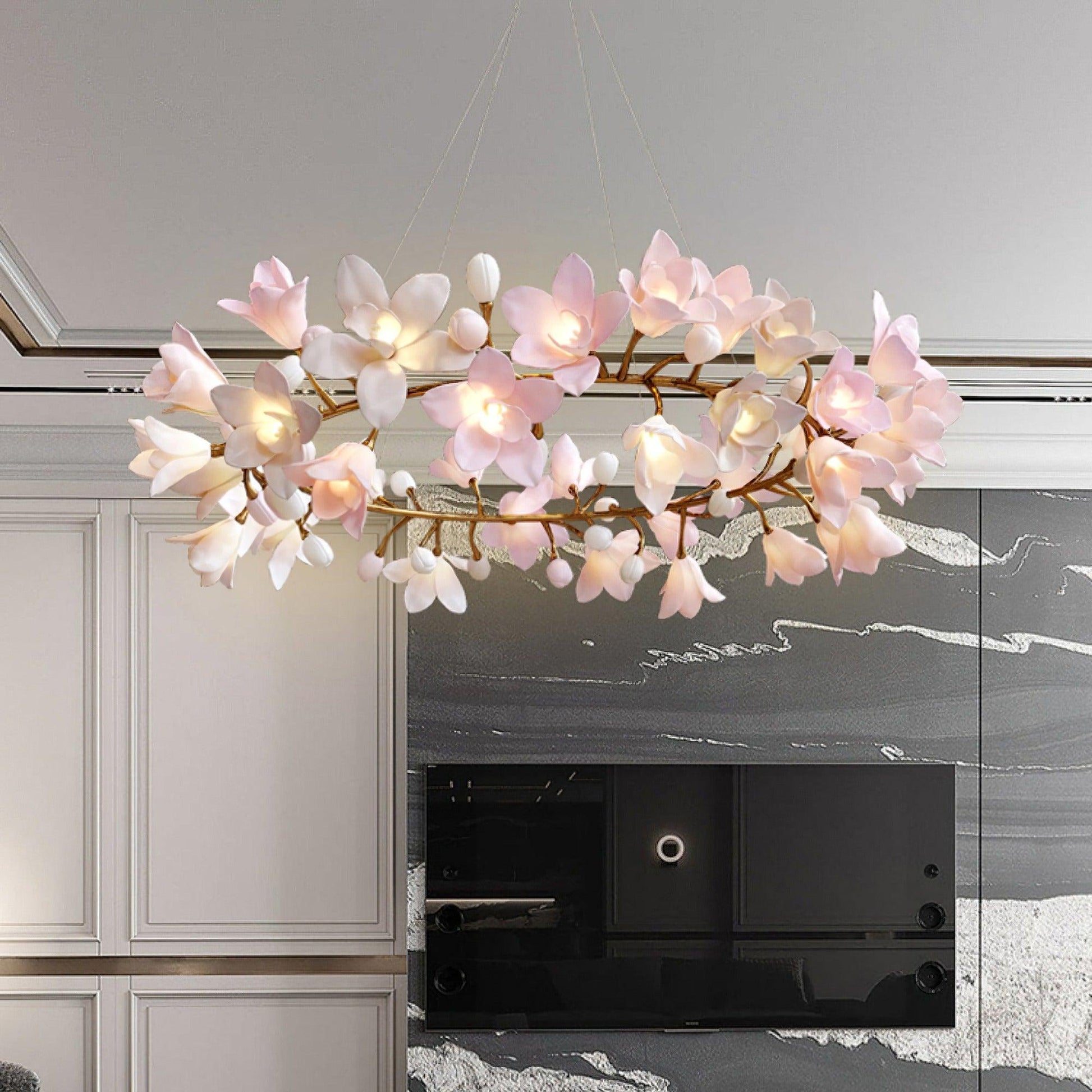 Circular Blossom Chandelier Chandelier