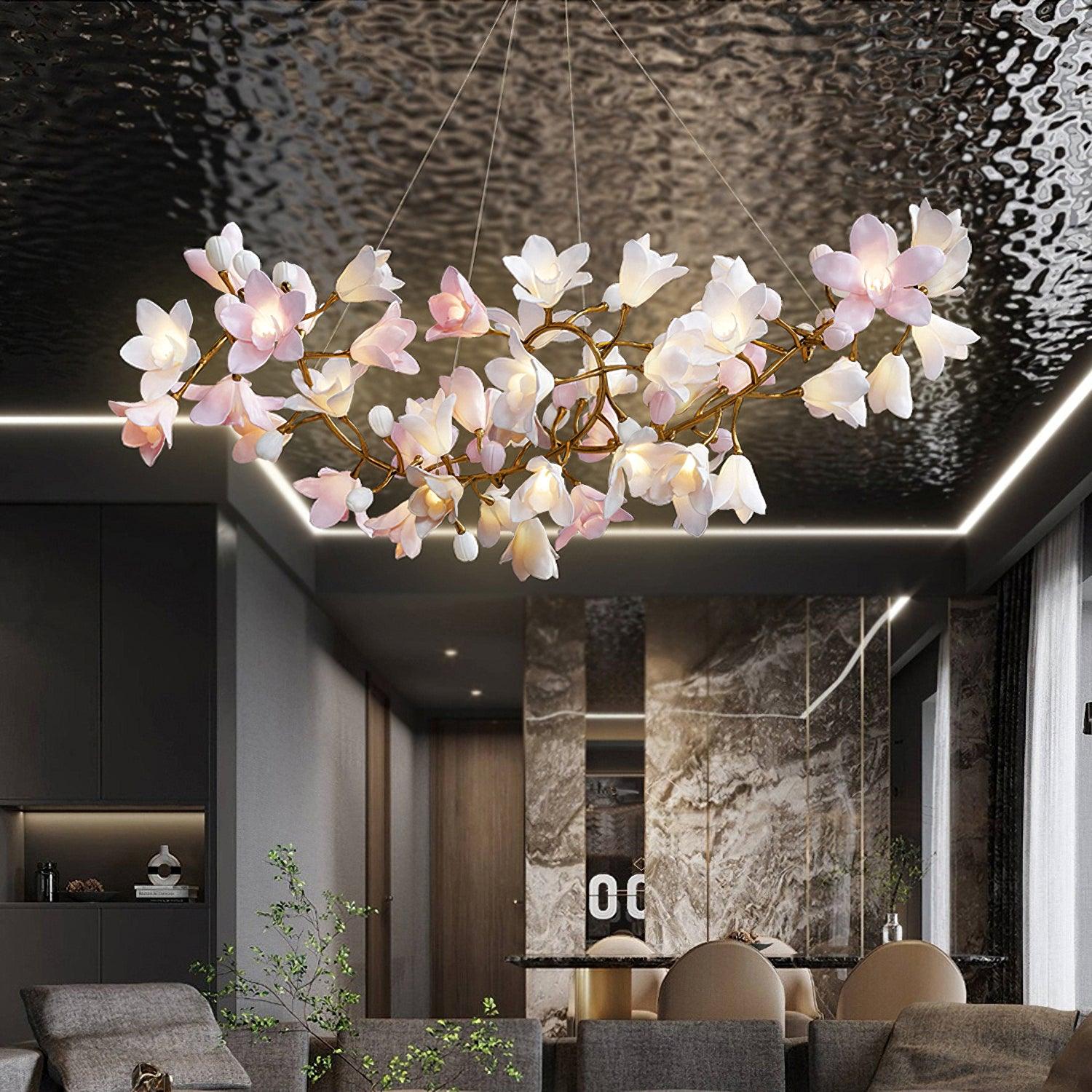 Circular Blossom Chandelier Chandelier