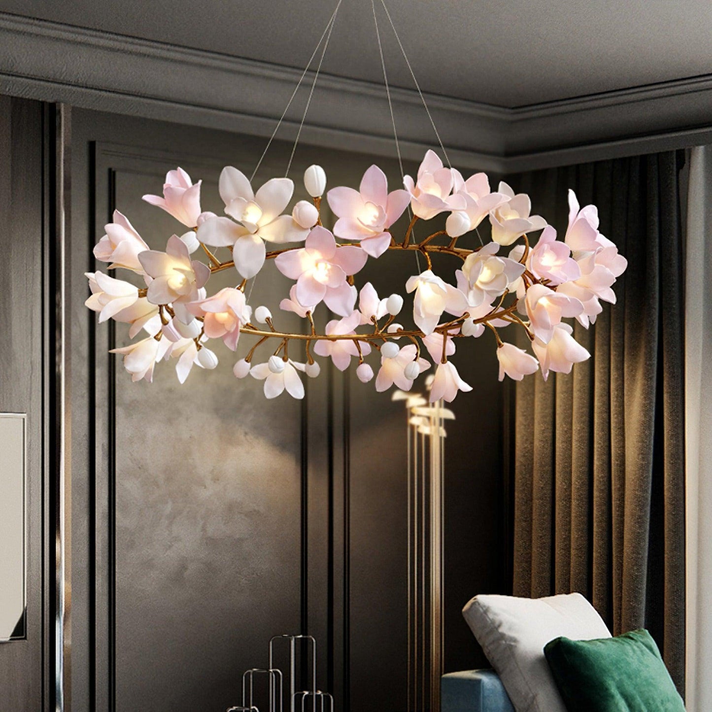 Circular Blossom Chandelier Chandelier