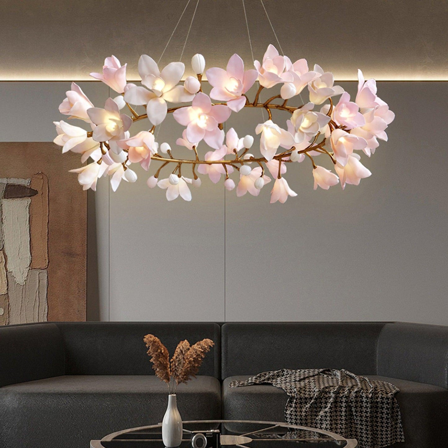 Circular Blossom Chandelier Chandelier