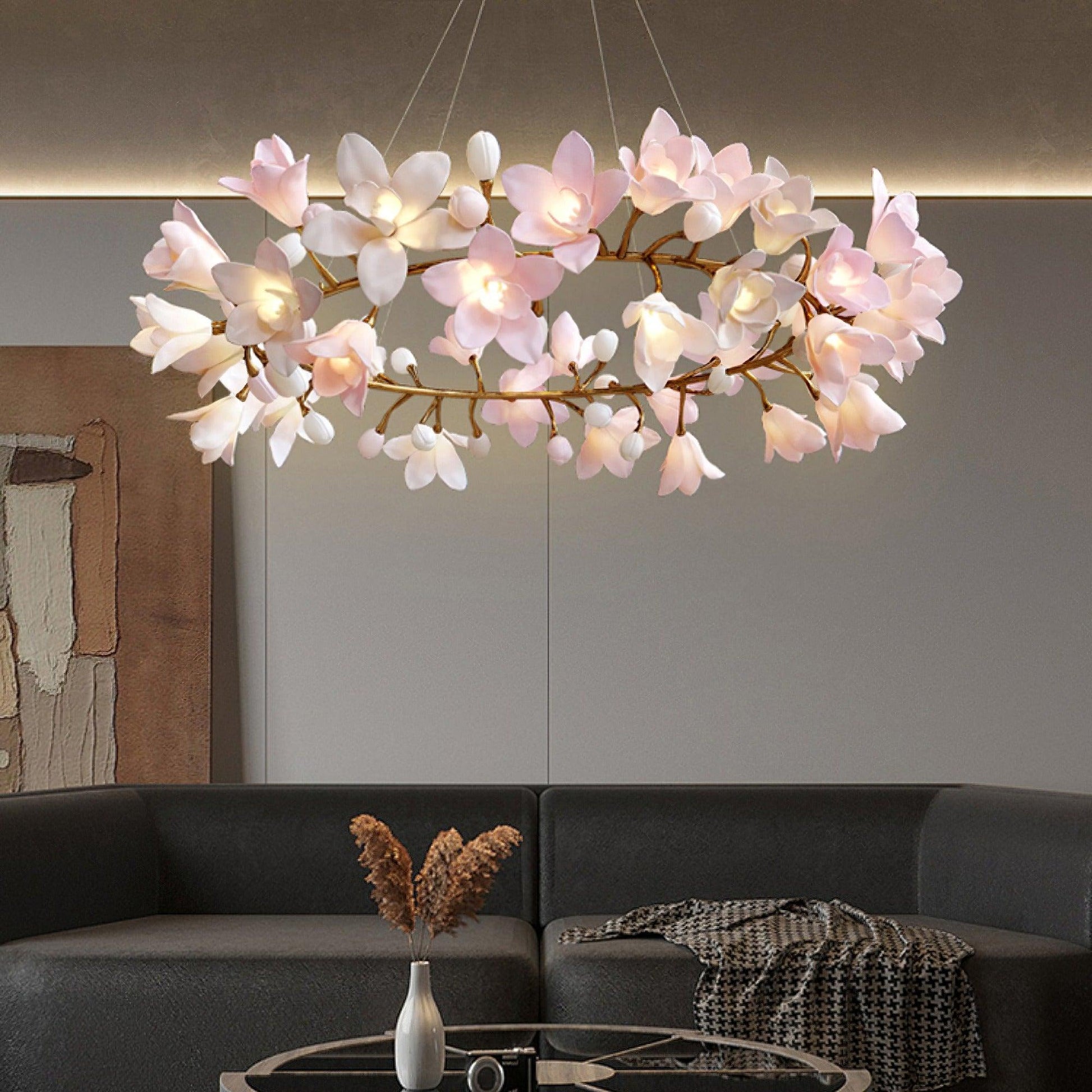 Circular Blossom Chandelier Chandelier