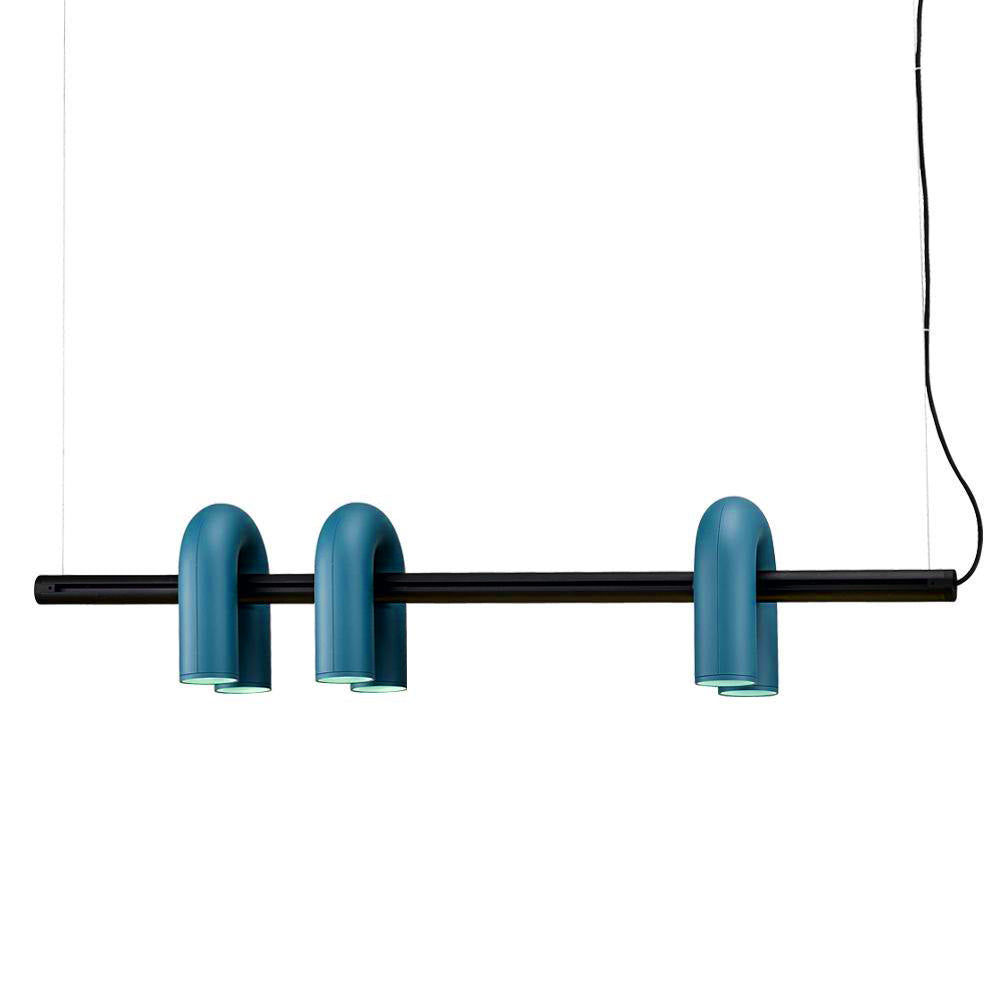 Cirkus Chandelier 3 Heads L 47.2″ x H 9.4″ / L 120cm x H 24cm (Power: ~42W) / Blue / Warm White Chandelier