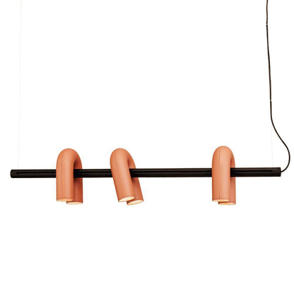 Cirkus Chandelier 3 Heads L 47.2″ x H 9.4″ / L 120cm x H 24cm (Power: ~42W) / Orange / Warm White Chandelier