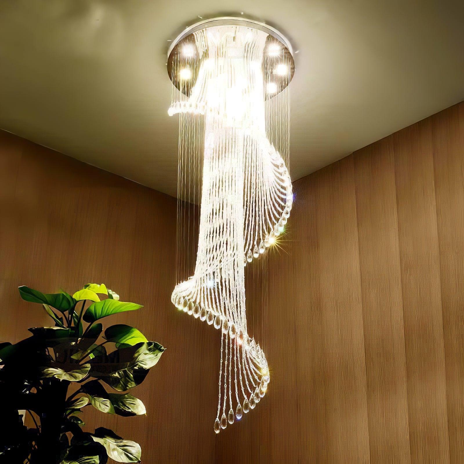 Classic Symphony Spiral Chandelier Chandelier