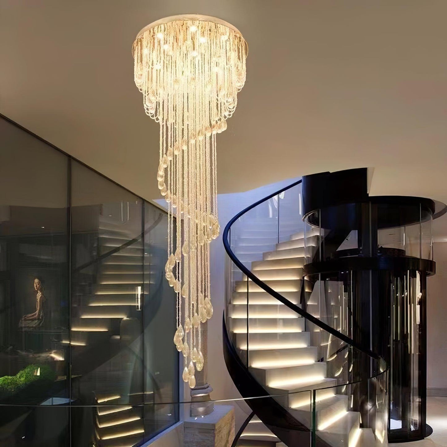 Classic Symphony Spiral Chandelier Chandelier