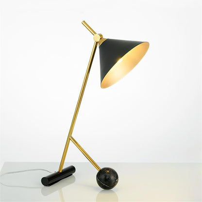 Cleo Table Lamp ? 11.8″ x H 21.7″ / Dia 30cm x H 55cm / Gold + Black / US plug Table lamp