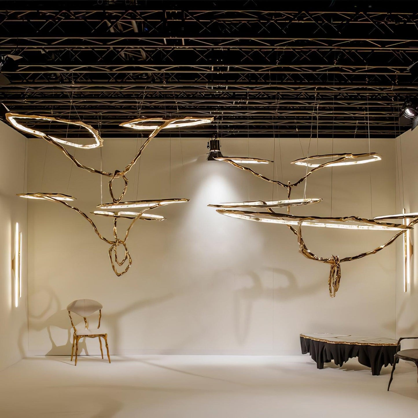 Cloud Rings Series Brass Chandelier Chandelier