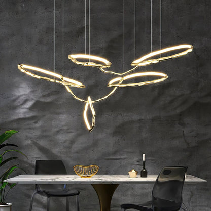 Cloud Rings Series Brass Chandelier Chandelier