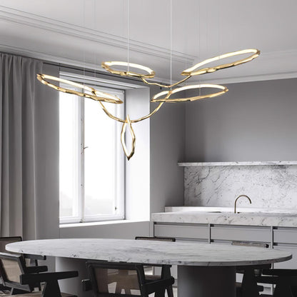 Cloud Rings Series Brass Chandelier Chandelier