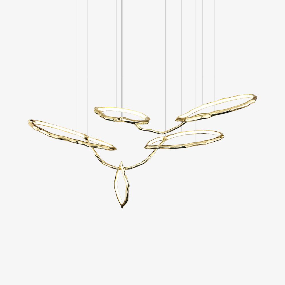 Cloud Rings Series Brass Chandelier Chandelier
