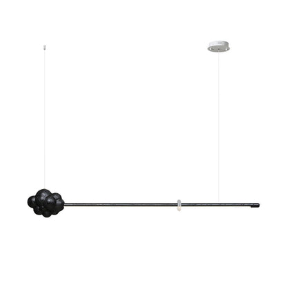Cloud Stick Chandelier L 57.1’’ x H 7.9’’ / Black / Warm Light Chandelier