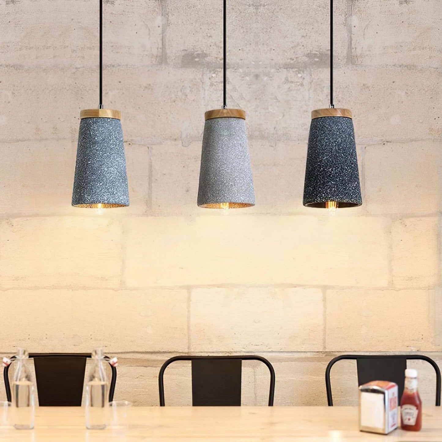 Coburg Wood Cement Pendant Light Pendant light