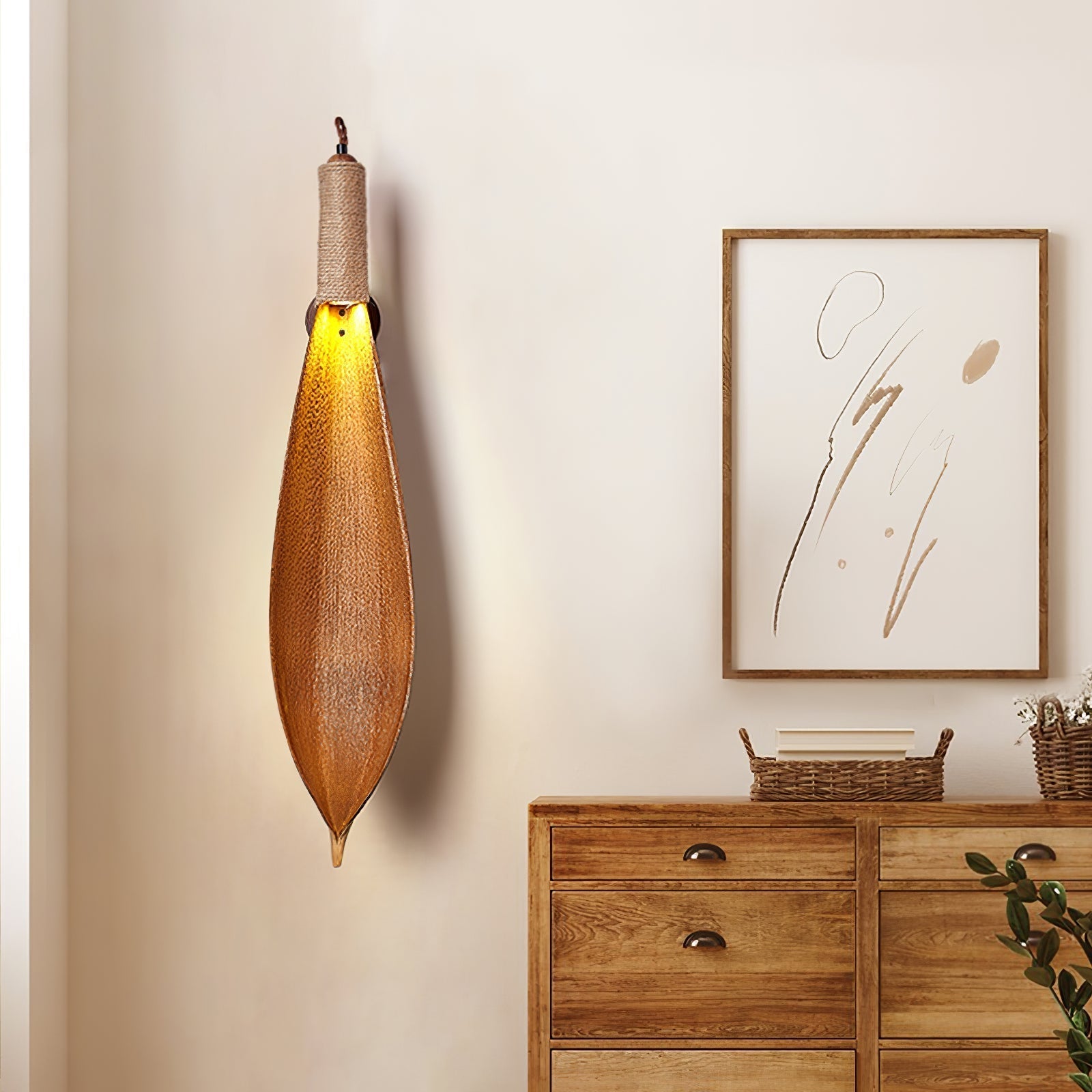 Cocoa Leaf Wall Sconce Wall lamp