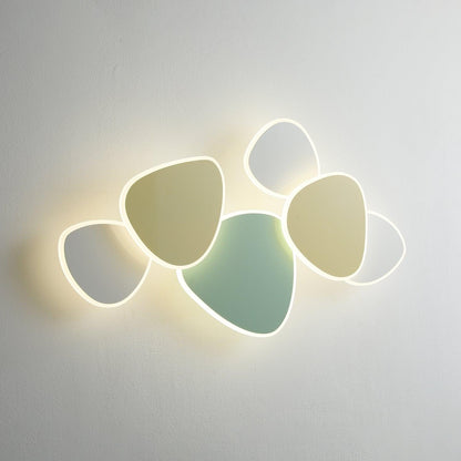 Colorful Cloud Wall Ceiling Lamp L 35.4″ x H 18.9″ / L 90cm x H 48cm / White & Yellow & Green / Cool Light Wall lamp