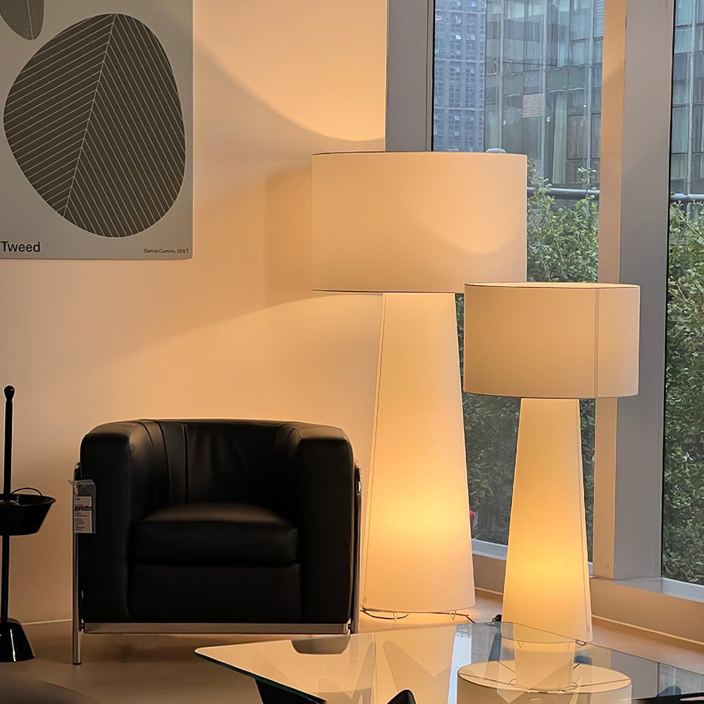 Column Fabric Floor Lamp Floor lamp