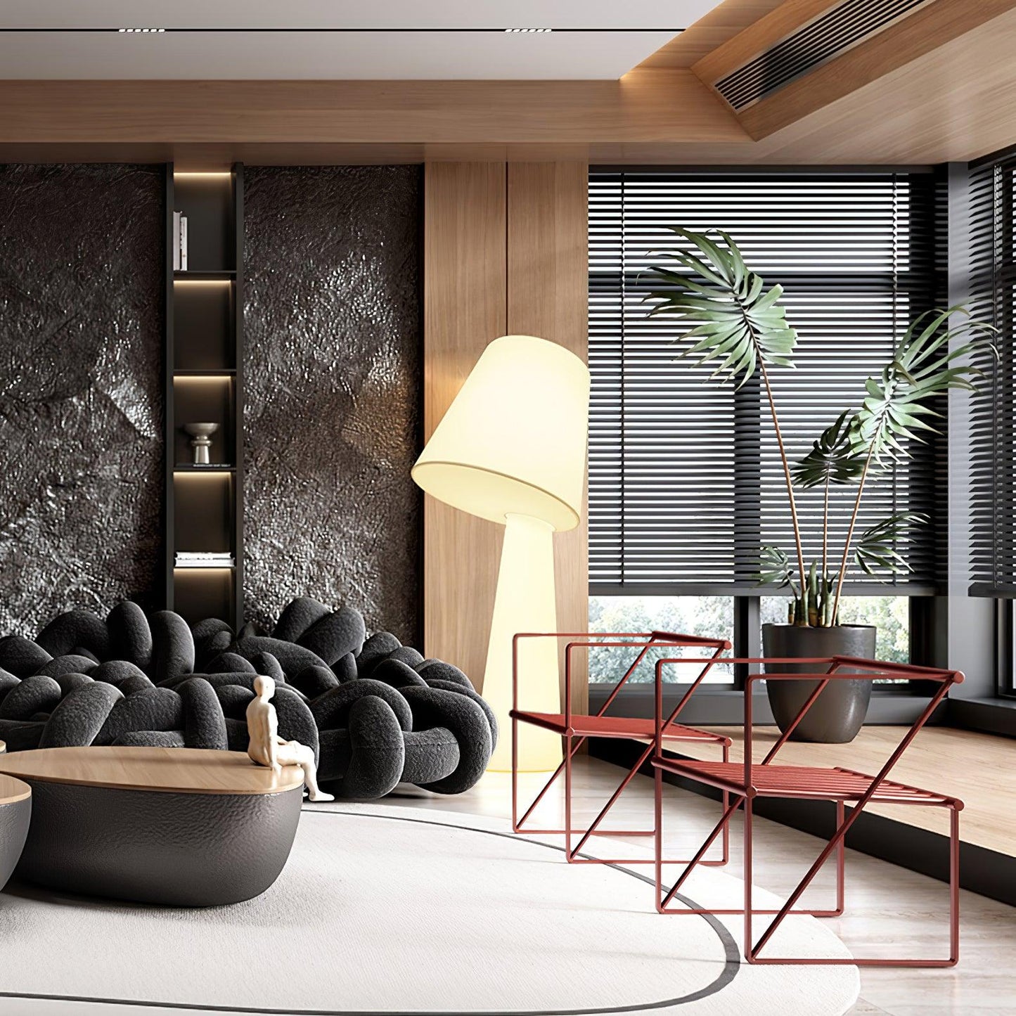 Column Fabric Floor Lamp Floor lamp