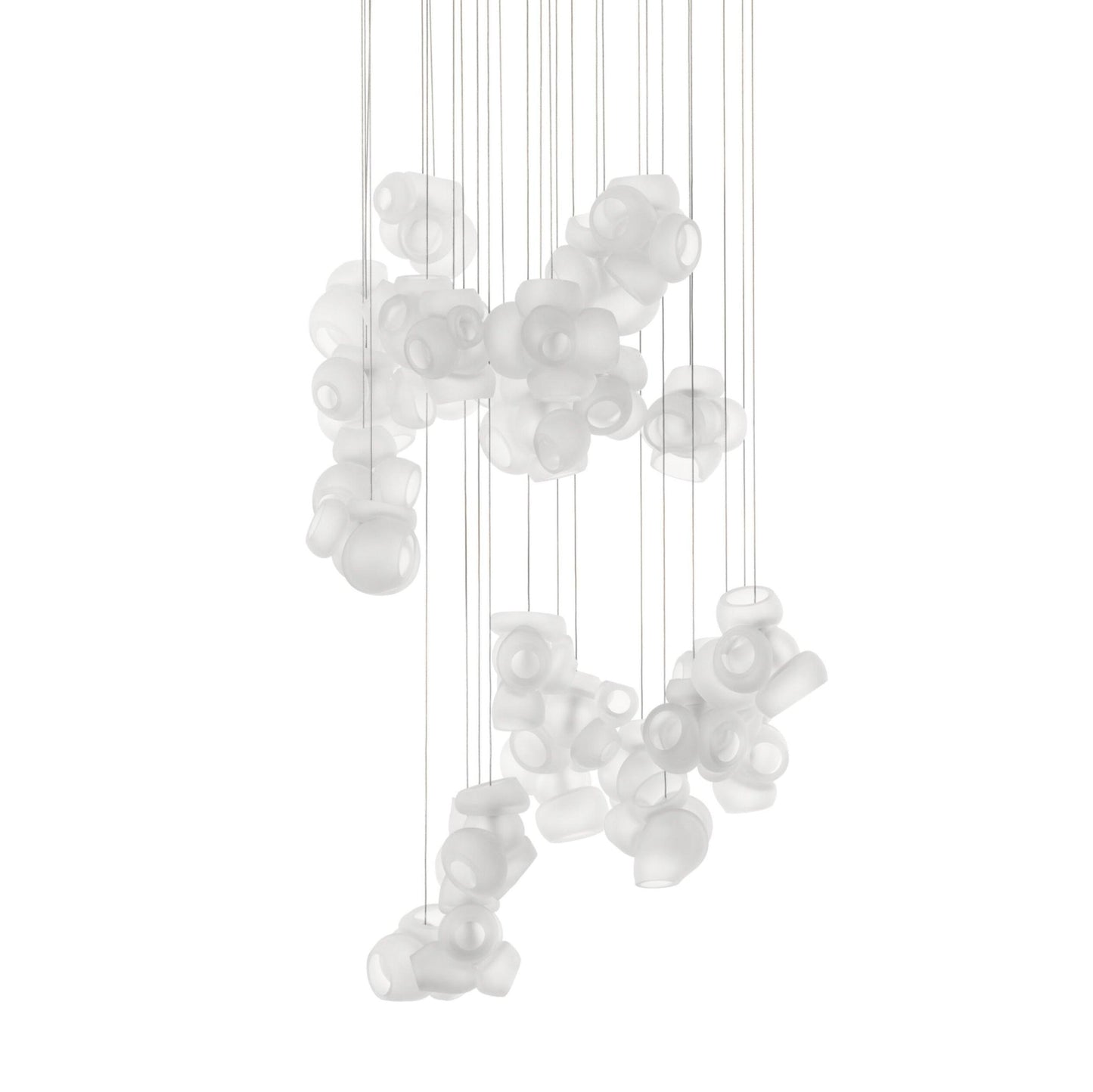 Bubbles Cluster Pendant Light 28Heads Dia 29.7″ x H 98.4″ / Dia 75.5cm x H 250cm / White / Warm Light Pendant light