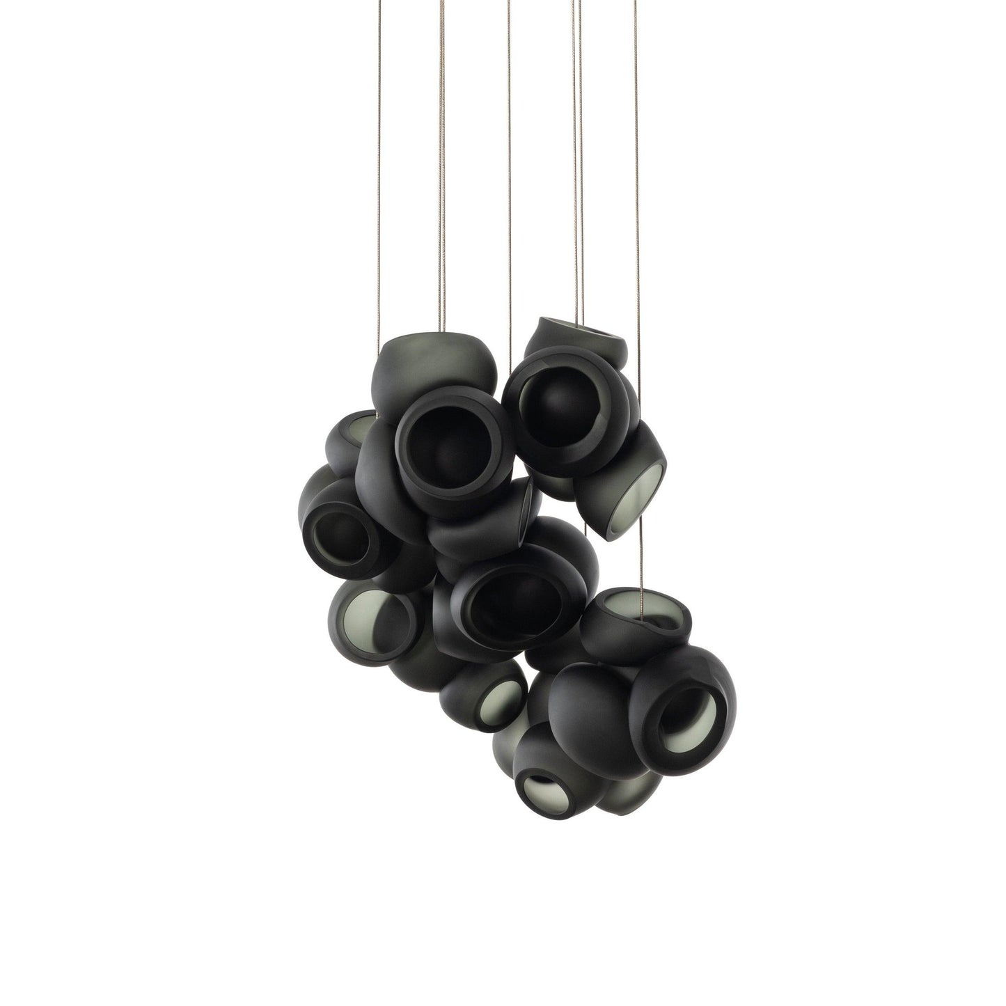 Bubbles Cluster Pendant Light 7Heads Dia 11.8″ x H 59.1″ / Dia 30cm x H 150cm / Black / Warm Light Pendant light
