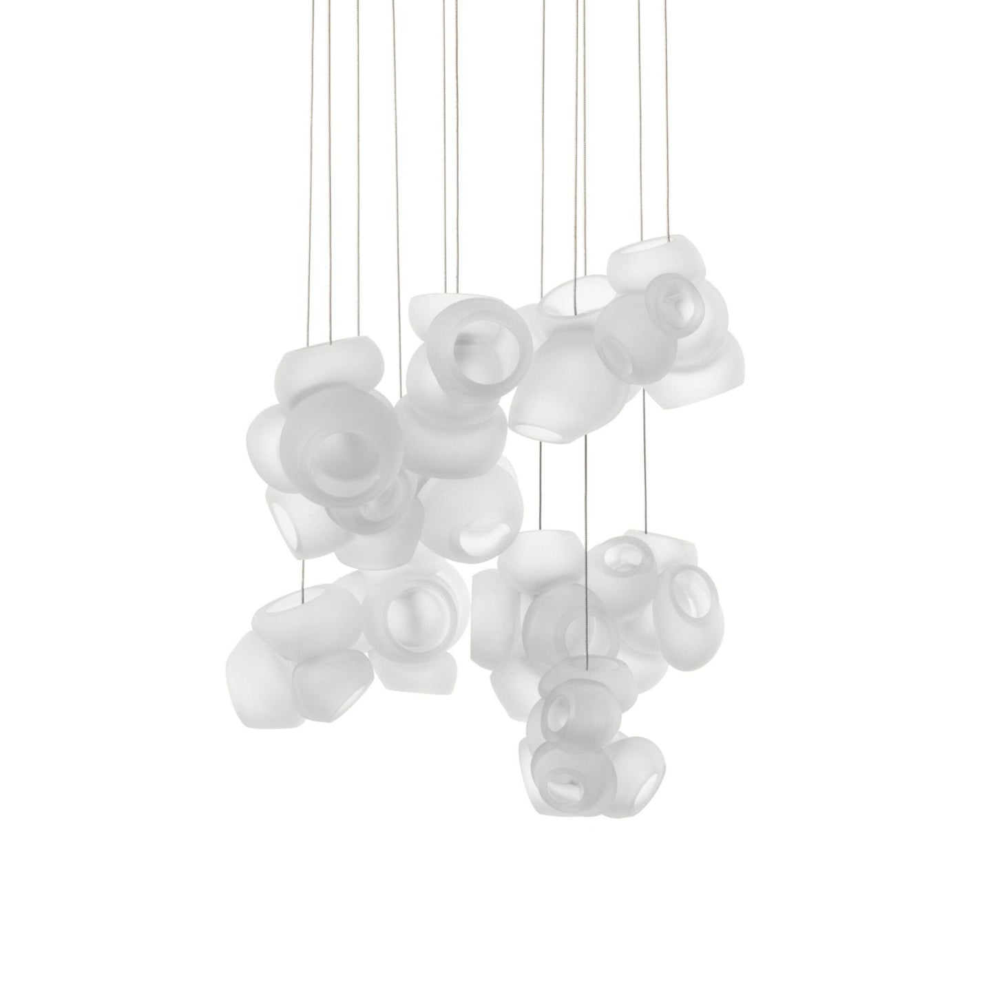 Bubbles Cluster Pendant Light 11Heads Dia 20″ x H 78.7″ / Dia 50.8cm x H 200cm / White / Warm Light Pendant light