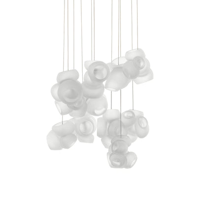 Bubbles Cluster Pendant Light 11Heads Dia 20″ x H 78.7″ / Dia 50.8cm x H 200cm / White / Warm Light Pendant light
