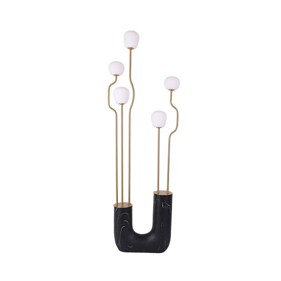 Comet Floor Lamp Dia 18.9″ x H 66.9″ / Dia 48cm x H 170cm / Black + Gold / US plug Floor lamp