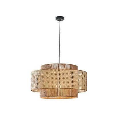 Concentric Pendant Light Dia 15.7″ x H 8.7″ / Dia 40cm x H 22cm / Natural rattan A Pendant light