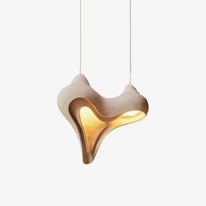 Conch Resin Pendant Lamp L 26.8″ x W 11″ x H 21.7″ / L 68cm x W 28cm x H 55cm / Cement gray Pendant light