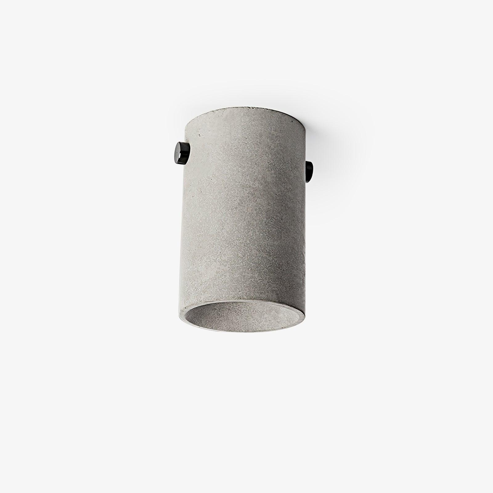 Concrete Ceiling Lamp Dia 5.1″ x H 6.7″ / Dia 6.6cm x H 10.5cm / Concrete Grey Ceiling lamp