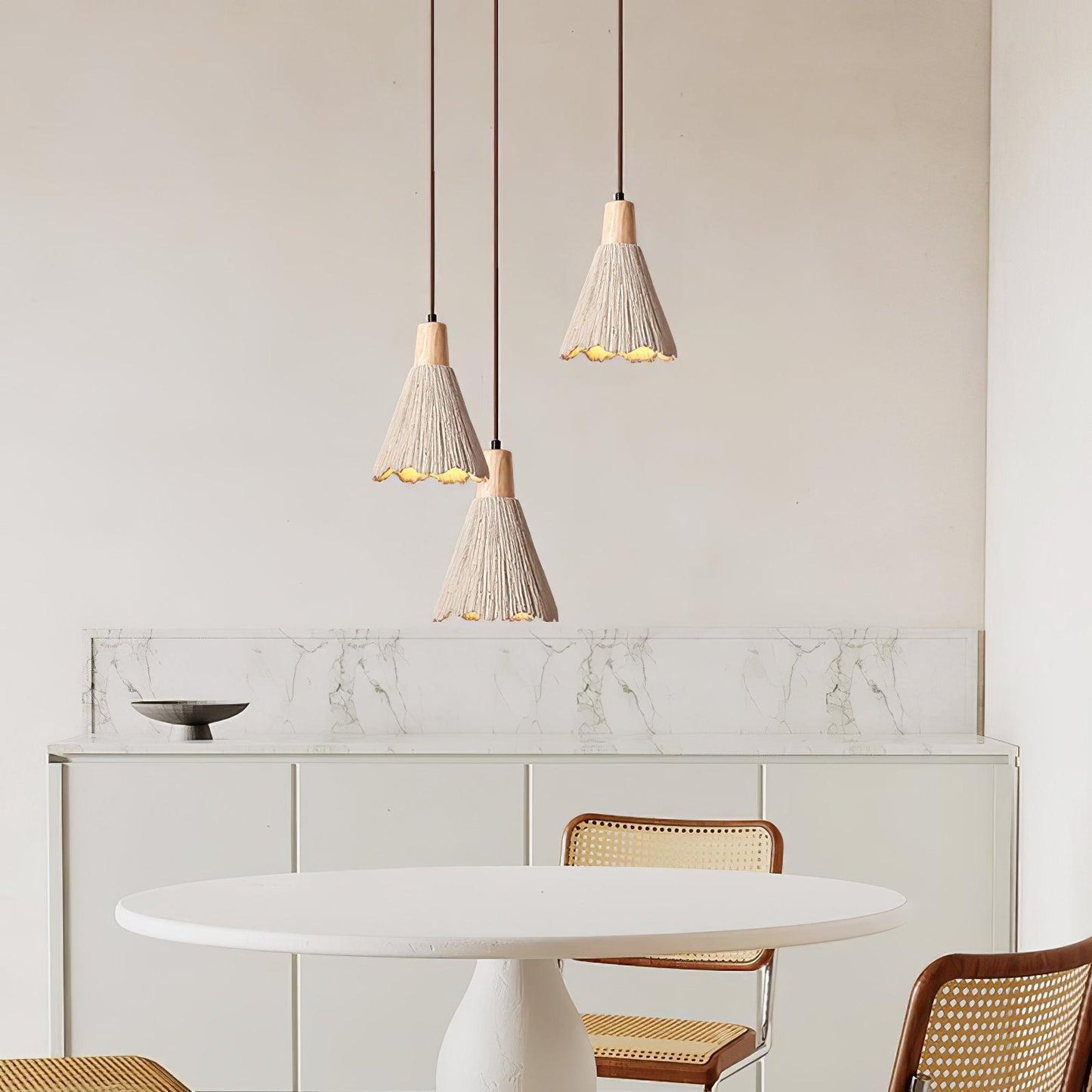 Concrete Pleated Pendant Lamp Pendant light