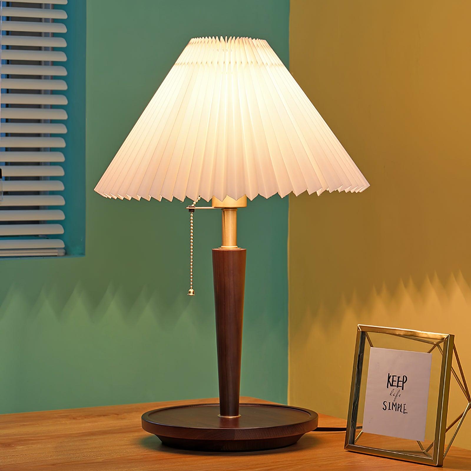 Cone Pleated Fabric Table Lamp Table lamp