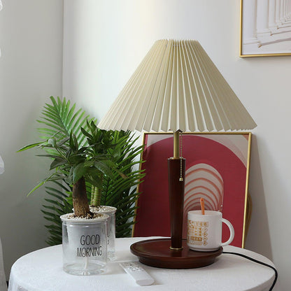 Cone Pleated Fabric Table Lamp Table lamp