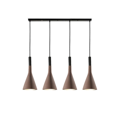 Conical Concrete Pendant Light 4Heads / Coffee Pendant light