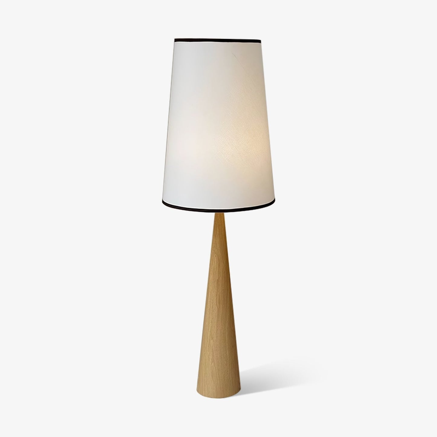 Faux Wood Conical Floor Lamp Floor lamp