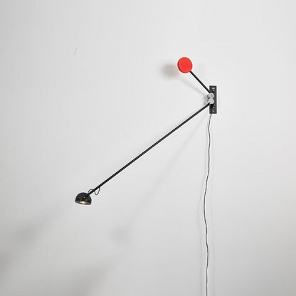 Precision Movement Wall Lamp W 48.8″ x H 7.9″ / W 124cm x H 20cm / Black & Red / AU Plug Wall lamp