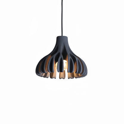 Coral Resin Pendant Lamp Dia 7.1″ x H 5.5″/ Dia 18cm x H 14cm / Grey Pendant light